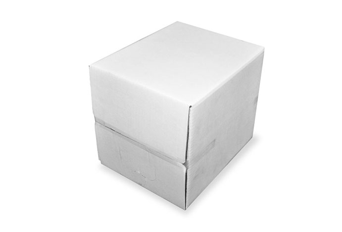 10 litre plain white box - bag in box