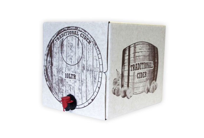 10 litre printed cider box - bag in box